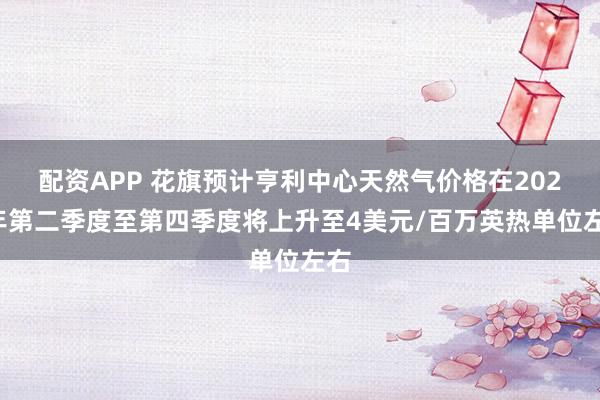 配资APP 花旗预计亨利中心天然气价格在2025年第二季度至第四季度将上升至4美元/百万英热单位左右